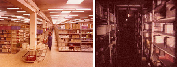 Almacenes de Aragofar en Zaragoza: evolución desde instalaciones básicas a un centro logístico más amplio y moderno.