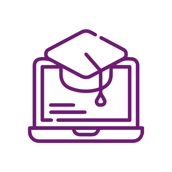 Icono de formación en los servicios de Novaltia para el desarrollo profesional farmacéutico.