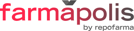 Logotipo oficial de Farmápolis by Repofarma, ecosistema de servicios innovadores para farmacias.